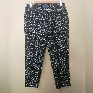 Old Navy Harper Mid Rise Animal Print Pants Women's Size 4 Regular